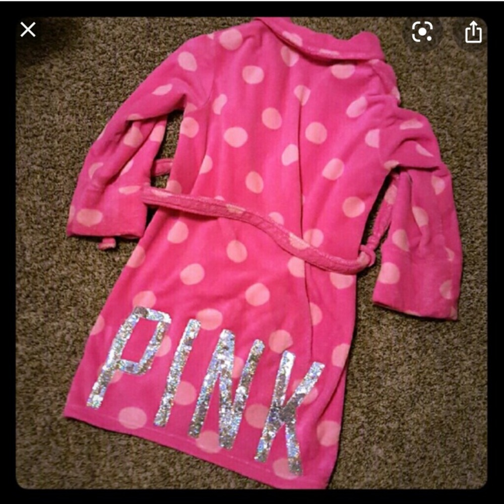 victorias secret pink robe